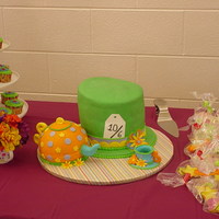 Mad Hatter Theme Baby Shower Cake 