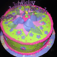 Tinkerbell In Fondant Flower 