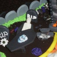 Close Up Of Grave Yard 