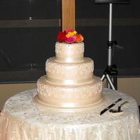 Fondant Covered With Gumpaste Scrolls 