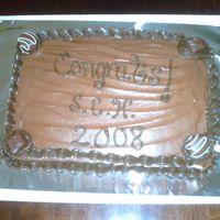 Twin Brother's Graduation Cake Two Brothers were graduating & as a surprise gift I made this for them. Chocoholics Dream: Choc.Cake,Choc.Icing,Choc.Truffles. That&#...