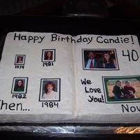 Scrapbook Cake I made this cake for my friend's 40th birthday. She is a scrapbook fanatic...I used the crusted buttercream icing recipe...thanks to...