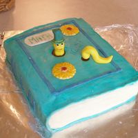 Math Book Got a new Debbie Brown book and here is my first try at one of her cakes - Book Cake. This was for my sons 4th grade class. This was alot...