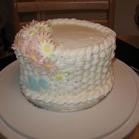 My Wilton 2 Final Cake This began as the Polish cake because the frosting fell by the time I arrived at class and the cake had an hourglass shape after I stacked...