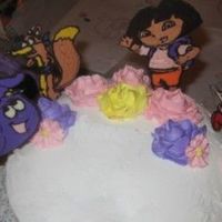 Dora I'm new to cake decorating and I wanted to try out chocolate transfers. They need to be a little bit smoother, but I'm pretty...