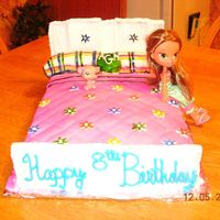 Sleepover Themed Birthday i made this for my daughter's 8th birthday..She was having a sleepover and we thought the bed would be cute......she loved it!!!