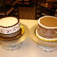 Sample Wedding Cakes A customer wanted to have a few sample wedding cakes made. She will be putting 1 top tier on all her tables.