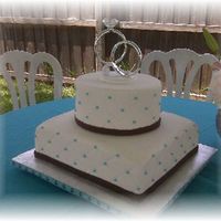 Elegant And Simple Wedding Made for my cousin's wedding. This was a surprise for the bride. She initially didn't want a wedding cake since it was a fairly...