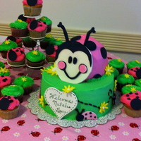 Ladybug Ladybug, Sweet LadybugButtercream icing with gumpaste accents