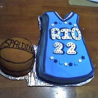 Happy 13Th Made this cake for my godsons 13th b-day. white cake strawberry filling