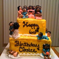 Mom's 60Th Birthday For my mom's 60th birthday i wanted to tell her story via cake so starting to the left of the cake on the lower level is when she was...