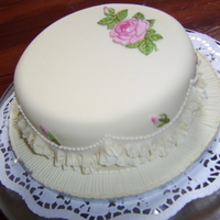 Patchwork And Frills I just came across some old photos, I had made this cake years ago. I didn't realise at the time how beautiful it was. I love the rose...