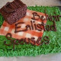 Picnic all bc with exception of chocolate icing on basket and lettering. was pretty hot, so we had some melting action goin' on. :)