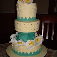 Calla Lily Love Here is my entry for the 2009 Sugar Wonders Cake & Sugar Art Showin the Adult Beginner Wedding Tiered category. I won 1st place! This...