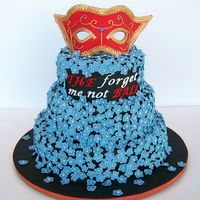 Forget-Me-Not Ball This is my first three tiered cake - not too much difference but still a learning experiment. I did this cake for a Silent Auction for...