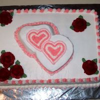 Early Valentine Cake I made this for a party at work, it's a bit early, but that's ok. All buttercream design. Fun to do!