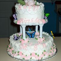 My Daughters Birthday Cake I made this for my daughters birthday, she and my son helped with the butterflies.