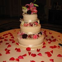 Wedding Cake Fondant covered wedding cake