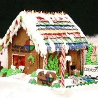 Gingerbread House For My Office I made this gingerbread house for my work place this year. The truck was added by my fellow workers....