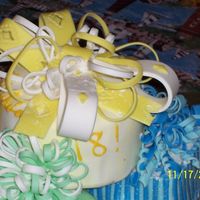 Fondant Bow Flopped and ruined the whole cake. I cried and wanted to through out my days worth of work.