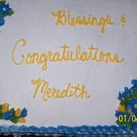 Congrats a quick put-together cake for a friend of my mom's. not my best, but it came out good for a rush.