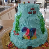 3 Tier Ocean Theme Cake Thanks for looking!
