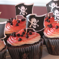 Kids Pirate Themed Cupcakes These are some pirate themed birthday cupcakes I made for my son's 6th birthday to take to school. I didn't want to mix any...