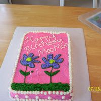 All She Wanted Was A Pink Cake i was called 2 days before she needed it and she said all she wanted was a pink cake..