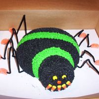 Spider Cake I saw another user on here that made this cake and I tried it for myself.. Tell me what you think..