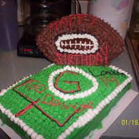 Bulldog Bday Cake I made this for my niece's 14th birthday. It was very difficult to get the football to stand up. I made it though. I was very proud of...