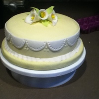 Wilton's Class Final Cake I made this cake in my Wilton's Fondant and Gum paste class.