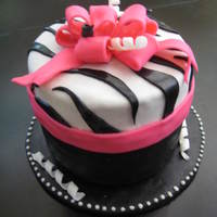 Girls Night Out Cake Marshmallow Fondant covering and details, Mocha Italian Buttercream Frosting, Chocoate 6" cake