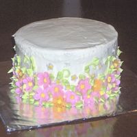 Mrs. Janelle's Cake A small cake I made for my favorite neighbor that made us crawfish bisque a while back!!! Hope she likes it as much as we like the crawfish...