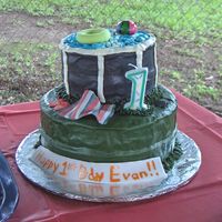 Evan's First Birthday 9' and 6" all bc and fondant pool toys for my godchilds pool party themed first birthday