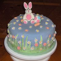 Easter Cake This is a 9" choc. cake w/ cookies n cream filling and mmf everyting else. I am soooo proud of this cake even with its flaws. Its the...