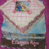 Classic Pooh This is a chocolate and a funfetti cake. :) This is for my first niece!!! :) I just painted the classic Pooh pic onto fondant. It is...