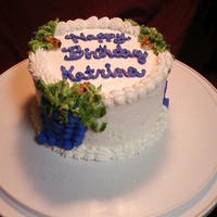 Grapes Birthday Cake Just a birthday cake I made for a friend. It's a chocolate cake with all buttercream icing. I got some good ideas from all you fellow...