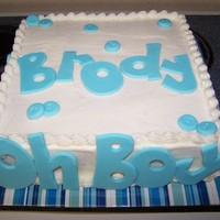 Brody's Baby Shower 10 in chocolate, BC, fondant deco.