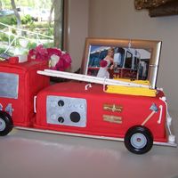 Jeremy's Truck This was the groom's cake for my brothers wedding. He did not know what he wanted so I tried to surprise him with a fire truck. The...