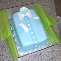 Father's Day Shirt Cake This is a Father's Day cake I made for my husband, my step-son who just became a father, and for my own Dad.