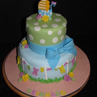 Christening Cake My client fell in love with this lovely design and so did I . Thanks to Sugar Creations