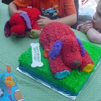 Red Puppy Cake This cake was made with love for my neighbor's son who has an obseesion with his stuffed red puppy, which is featured here along side...