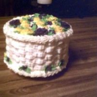 Family Basket Just practicing flowers and the basket weave. It was my first time.