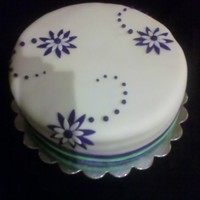 Simple Design A Customer wanted a simple birthday cake for his wife. This is what we came up with. It was a hit!