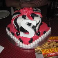 Sams Zebra Cake This was for a family friends bday and she loved it. Just white cake with a buttercream icing which i covered in fondant and did some...