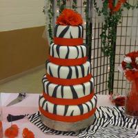 Zebra Wedding Cake This is a pic of a friends wedding cake I did. She loves zebra and wanted to go with that. I did a white cake with buttercream icing and...