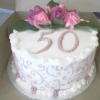 First Cake I Got $$ For. White cake with whip cream frosting and filling.