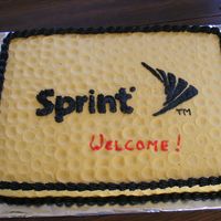 Sprint Cake This is a cake I made for a Friend that works for sprint! He was having a company party at his house!