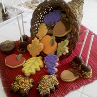 Cornucopia Of Cookies Cookies and brownies made for a class.
