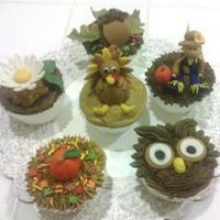 Thanksgiving Cupcakes Cupcakes for a class I was teaching.